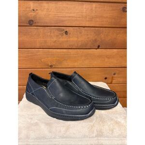 Henry Ferrera Milara-100 men's slip-on loafer shoes Black Sz 13 NWOB